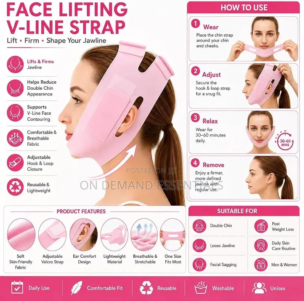 Silicone v Face Mask Face Lift Up Belt