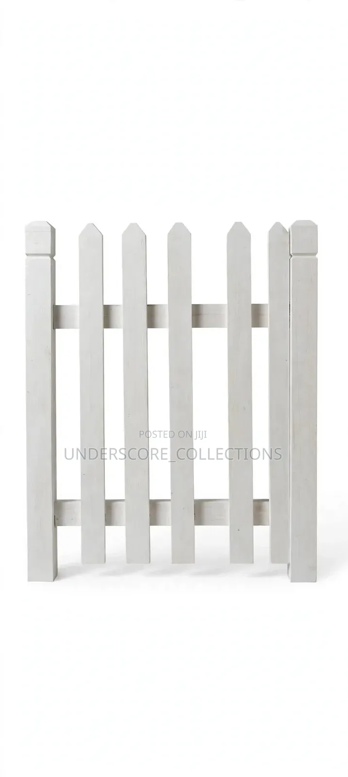 White Picket Wooden Fence for Christmas Village,