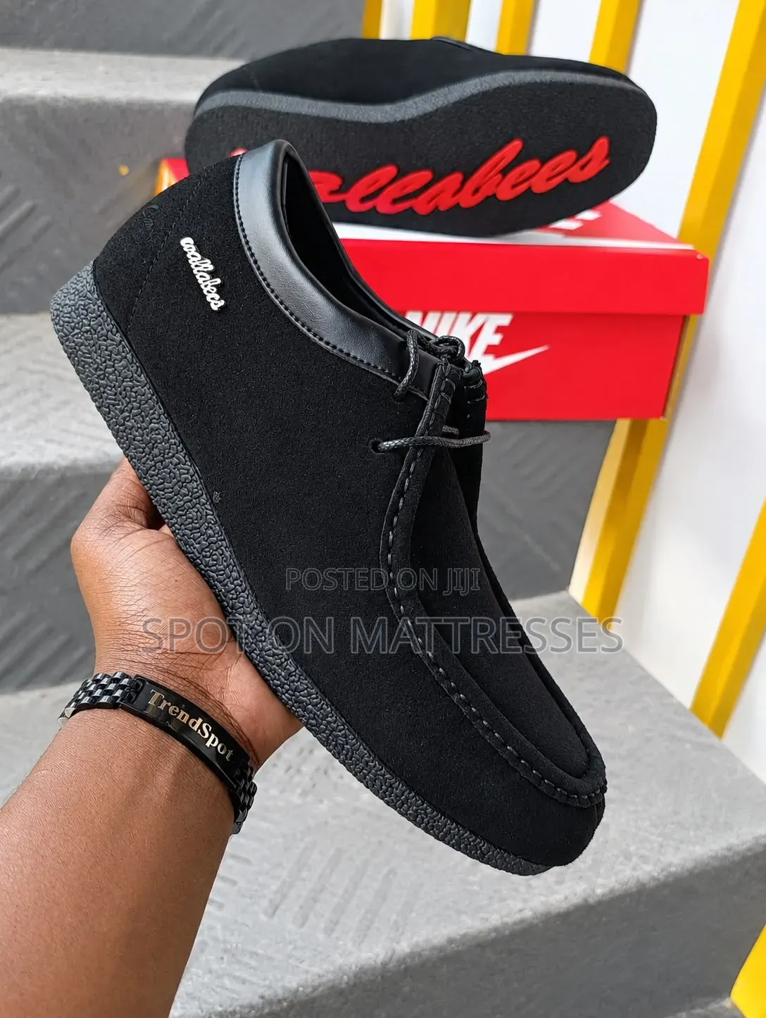 Suede Wallabees Black Casual Shoes for Men. Sizes 39-45. We Deliver!