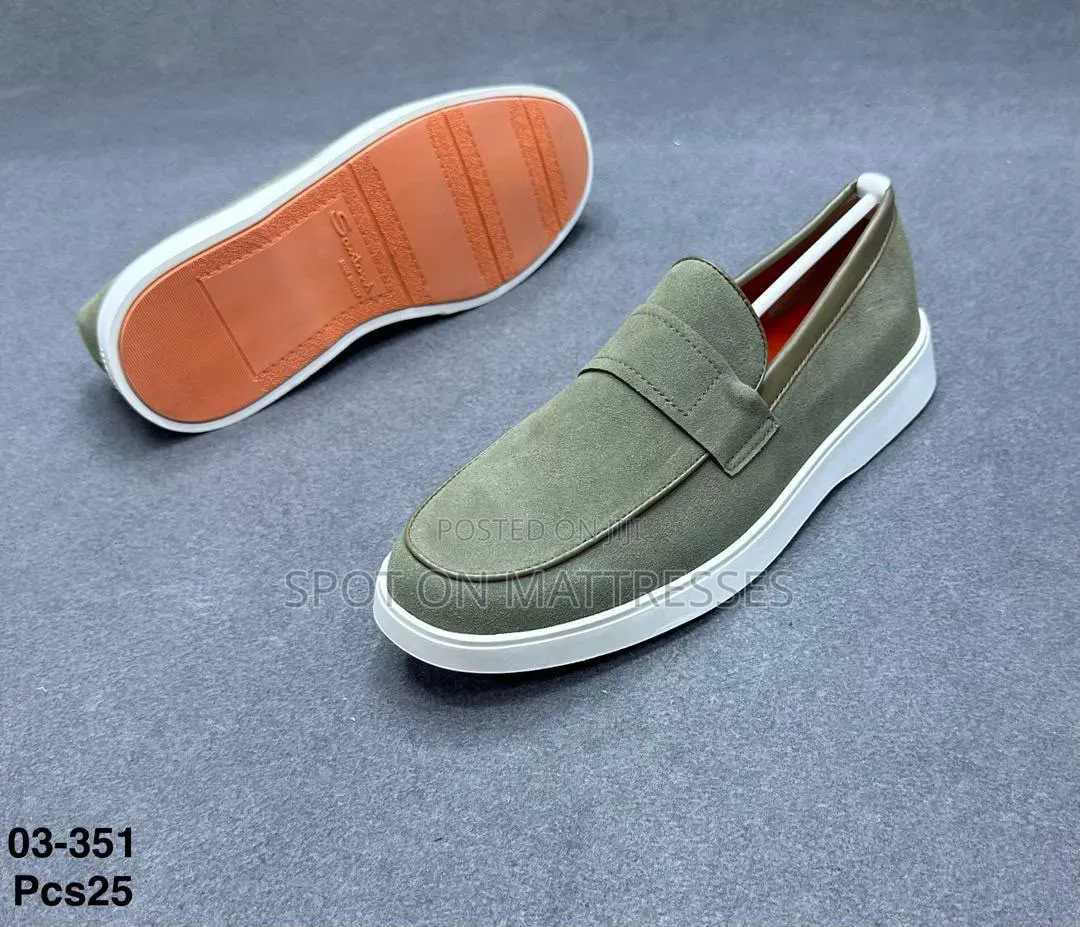 Men's Casual Slip-on Loafers. Available in Blue/Black/Brown/Green.