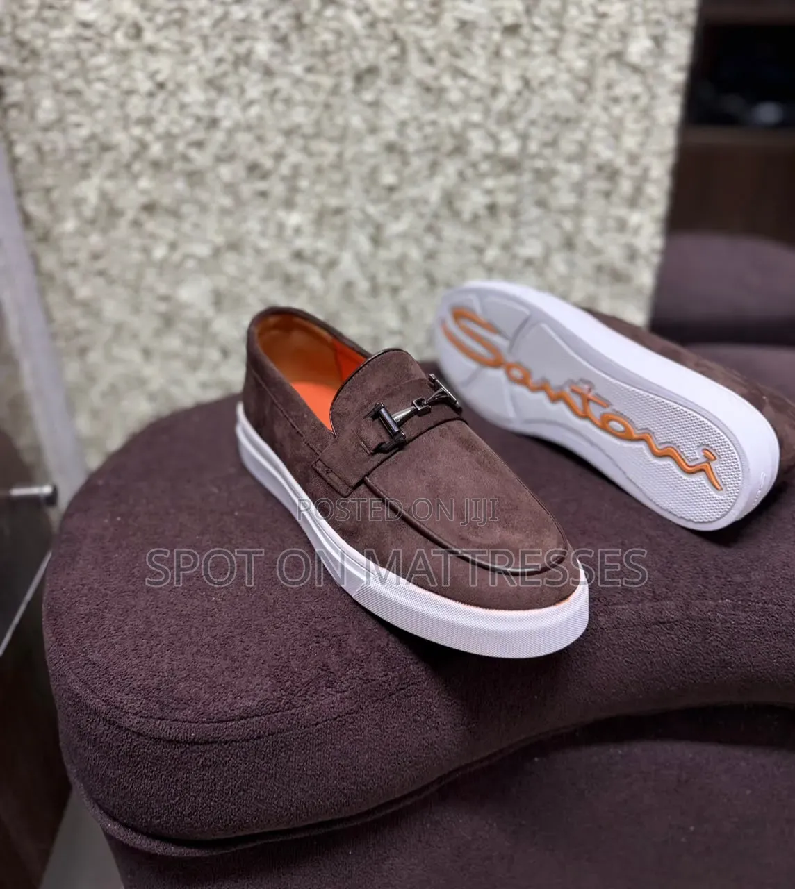Old Money Vibes! Santoni Suede Loafers. Sizes 40-45. We Deliver!
