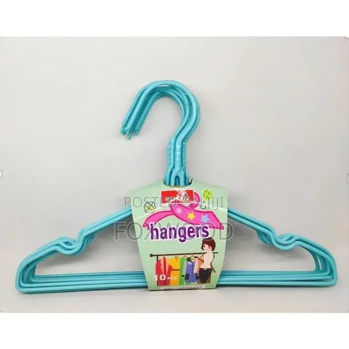 *Kids Hanger Plastic Coated Kids Hangers 10pcs