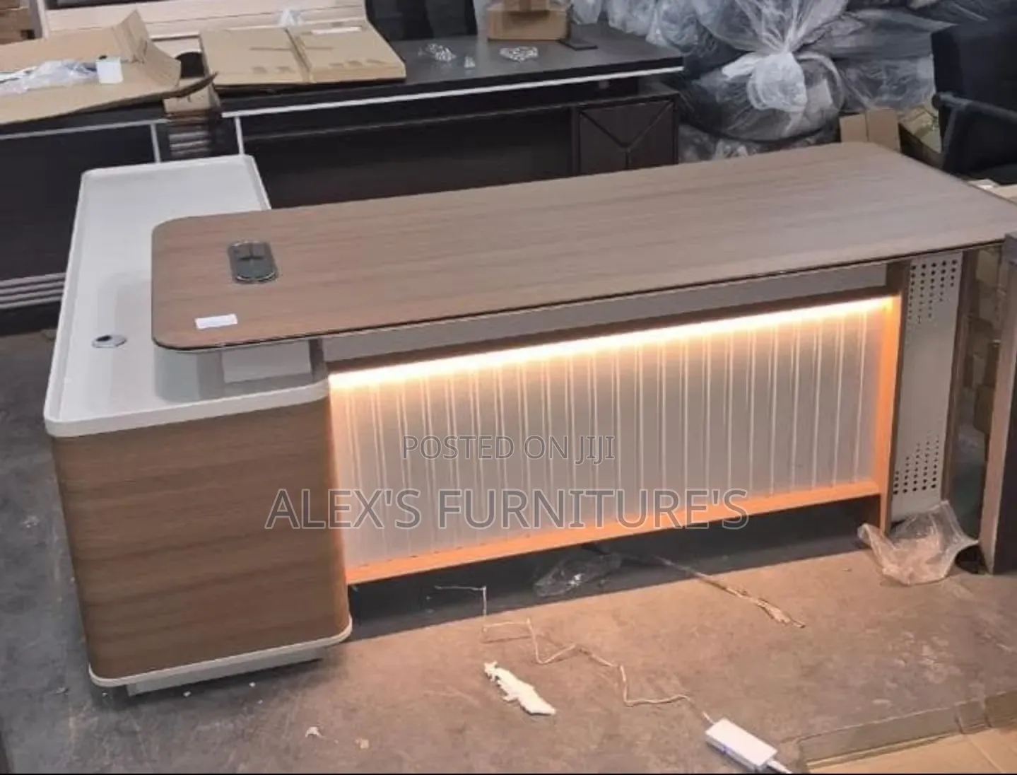 Executive Office Desk With Bi Led Light