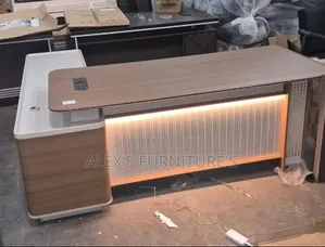 Executive Office Desk With Bi Led Light