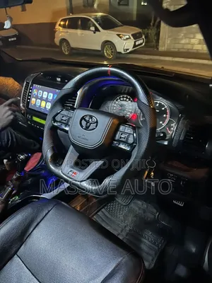 Gr Carbon Steering Fitted on Toyota Prado Car