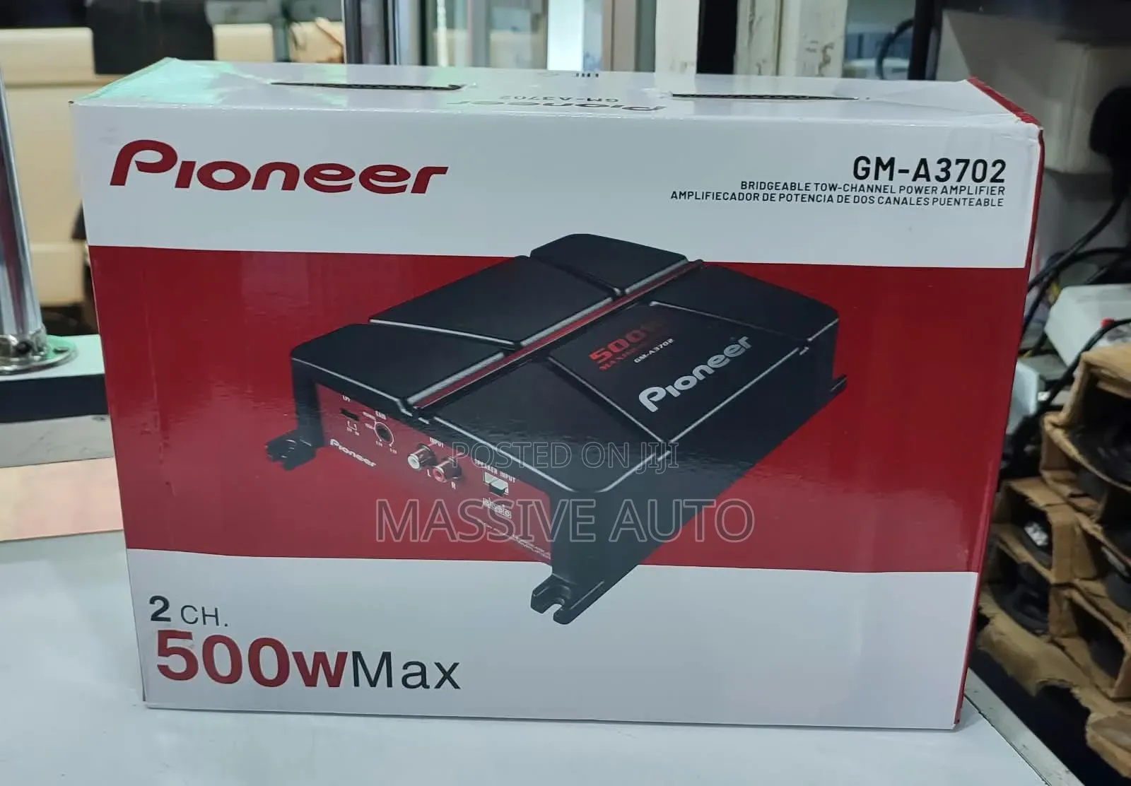2 Channels Pioneer Amplifier 500wats