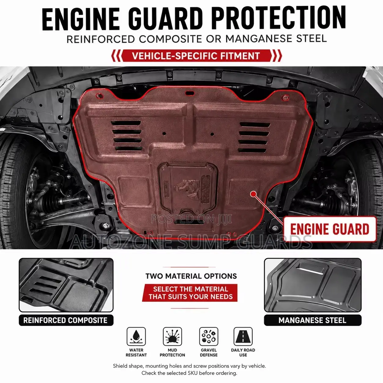 Skid Plate for VW Jetta 2013-2019 Under Engine Guard Anti-Collision