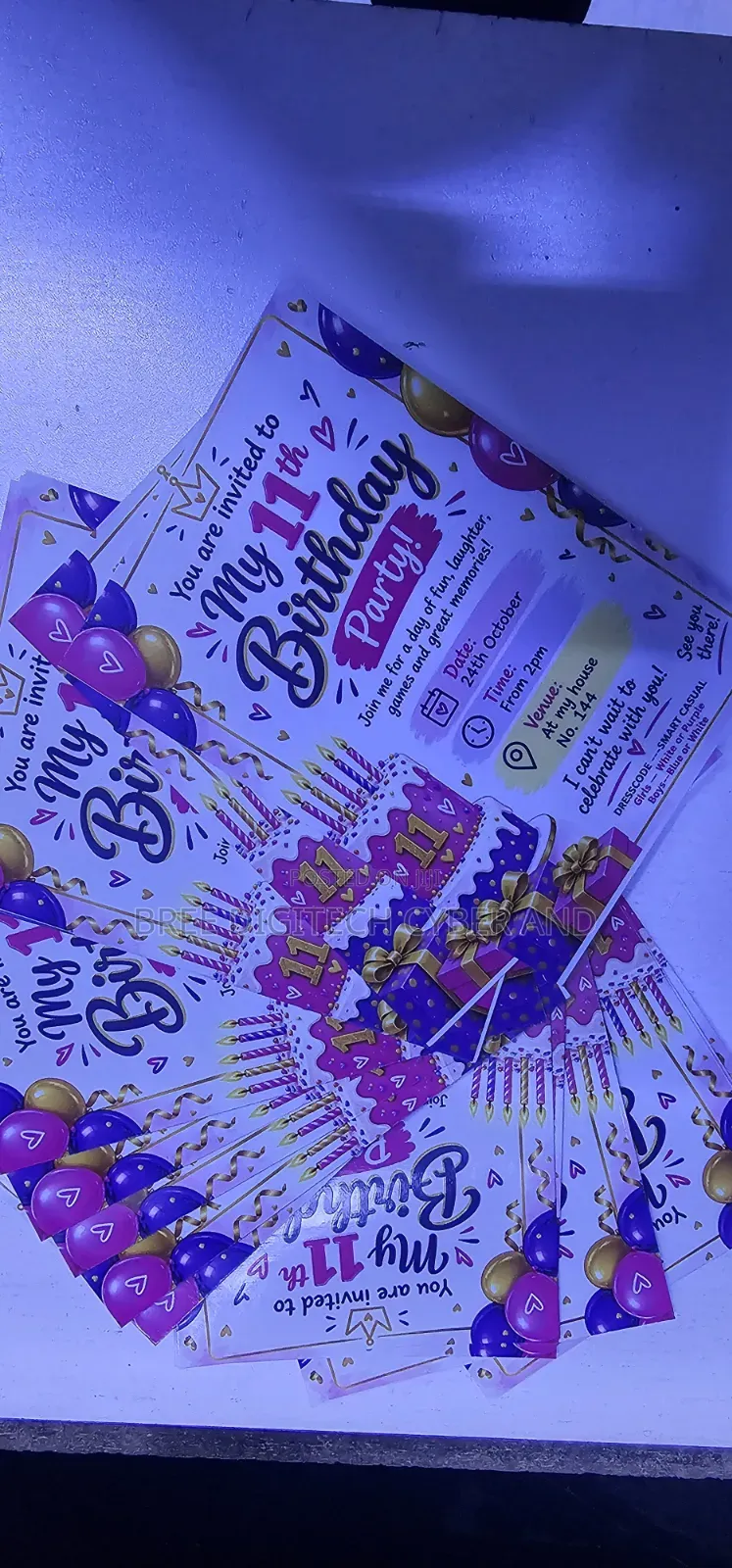Customized Birthday Invitation Cards