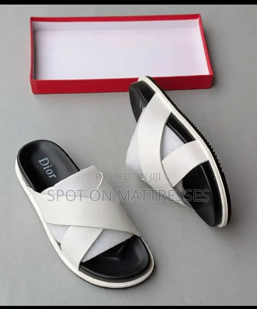 Stroll With Style! Dior Men's Cross-Strap Sandals. Sizes 40-45.