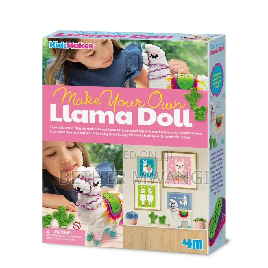 Kidzmaker Make Your Own Llama Doll in Kenya