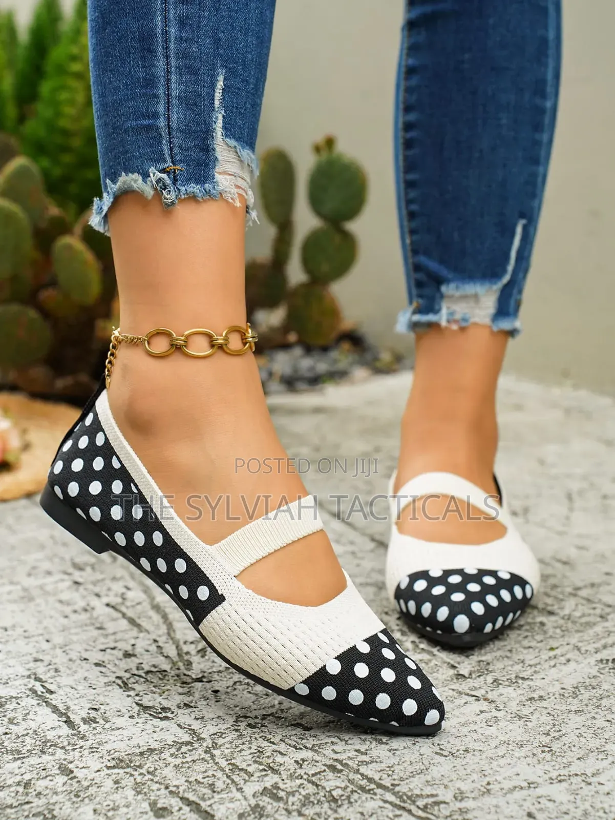 Quality Polka Dot Ballet Ladies Flatshoes
