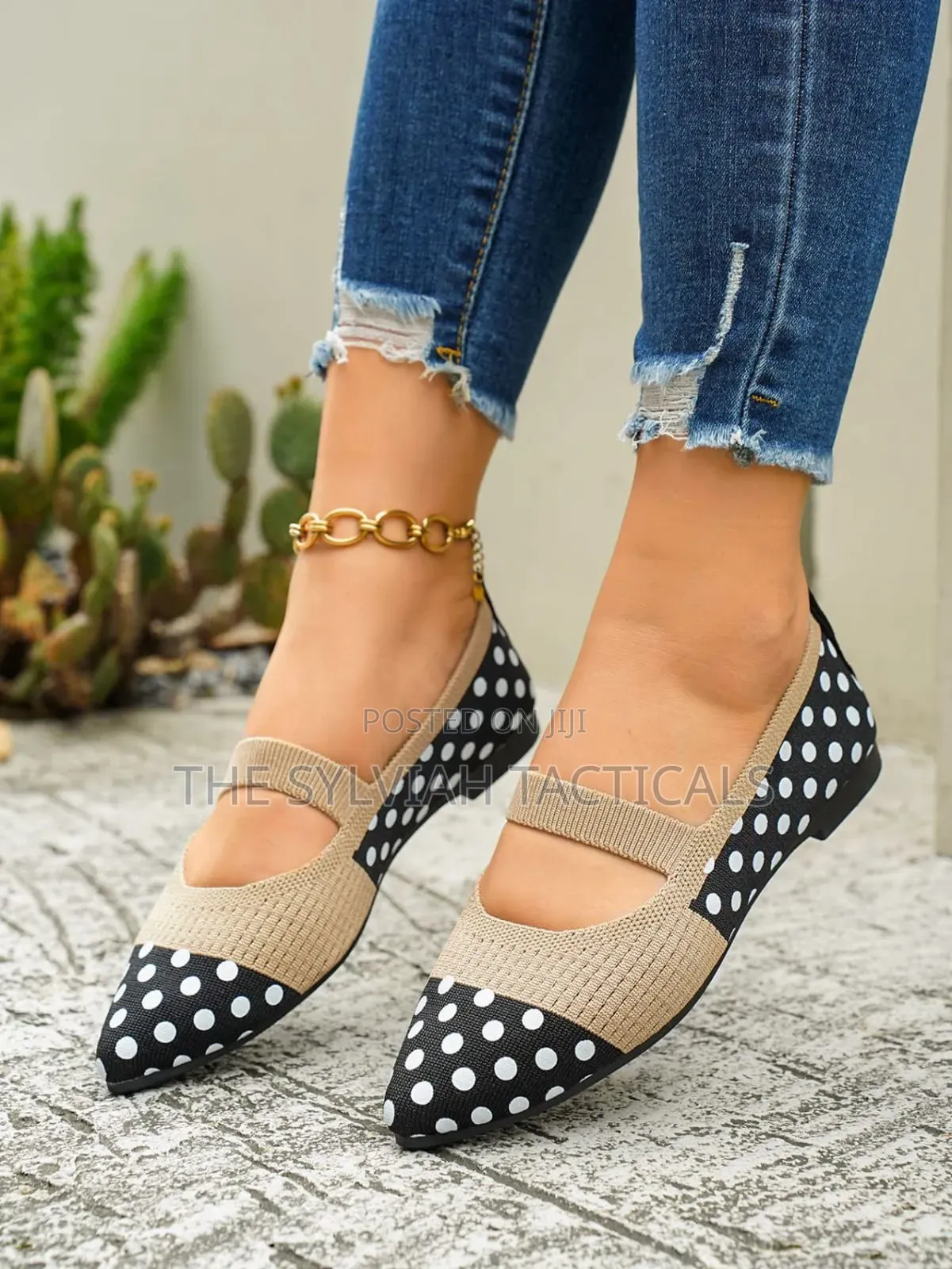 Quality Polka Dot Ballet Ladies Flatshoes