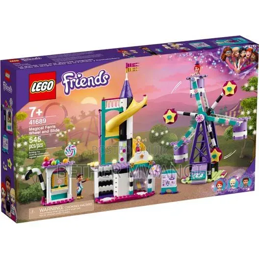 LEGO Friends Magical Funfair Ferris Wheel and Slide Building Kit