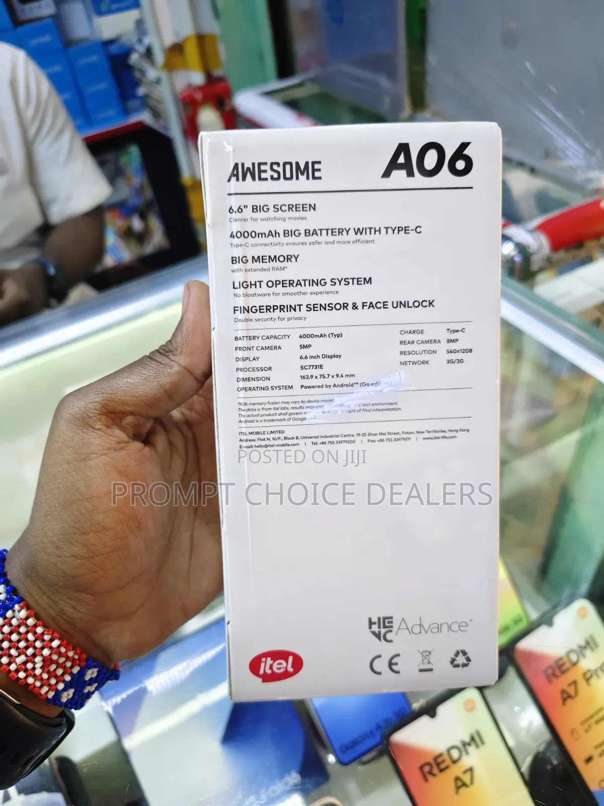 New Itel A06 32 GB Black