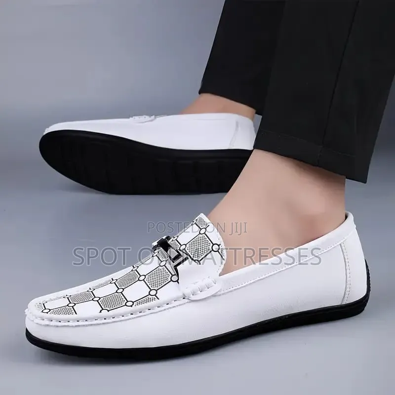 Elegant Fashion Loafers for Men. White & Black. Countrywide Delivery!