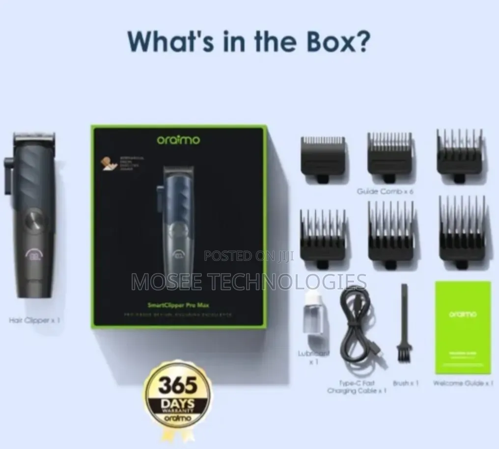 Oraimo SmartClipper Pro Max 3-Speed Adjustable Hair Cutting Machine