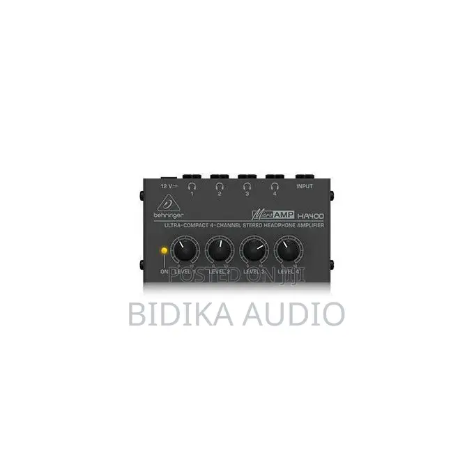 Behringer MICROAMP HA400 Ultra-Compact 4-Channel Stereo Headphone Ampl