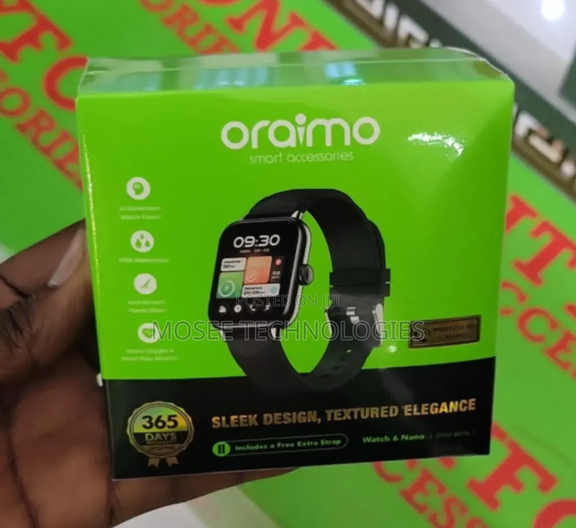 Oraimo Watch 6 Nano OSW-807N AI Watch Faces Smartwatch