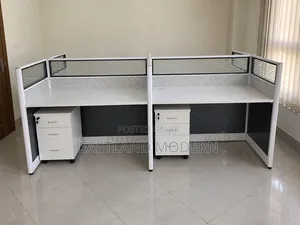 4 Way Office Workstation – Modern Office Partition Desk