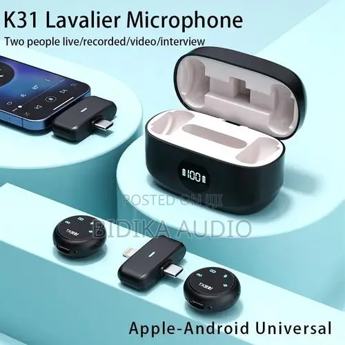K31 Pro Wireless Lavalier Microphone