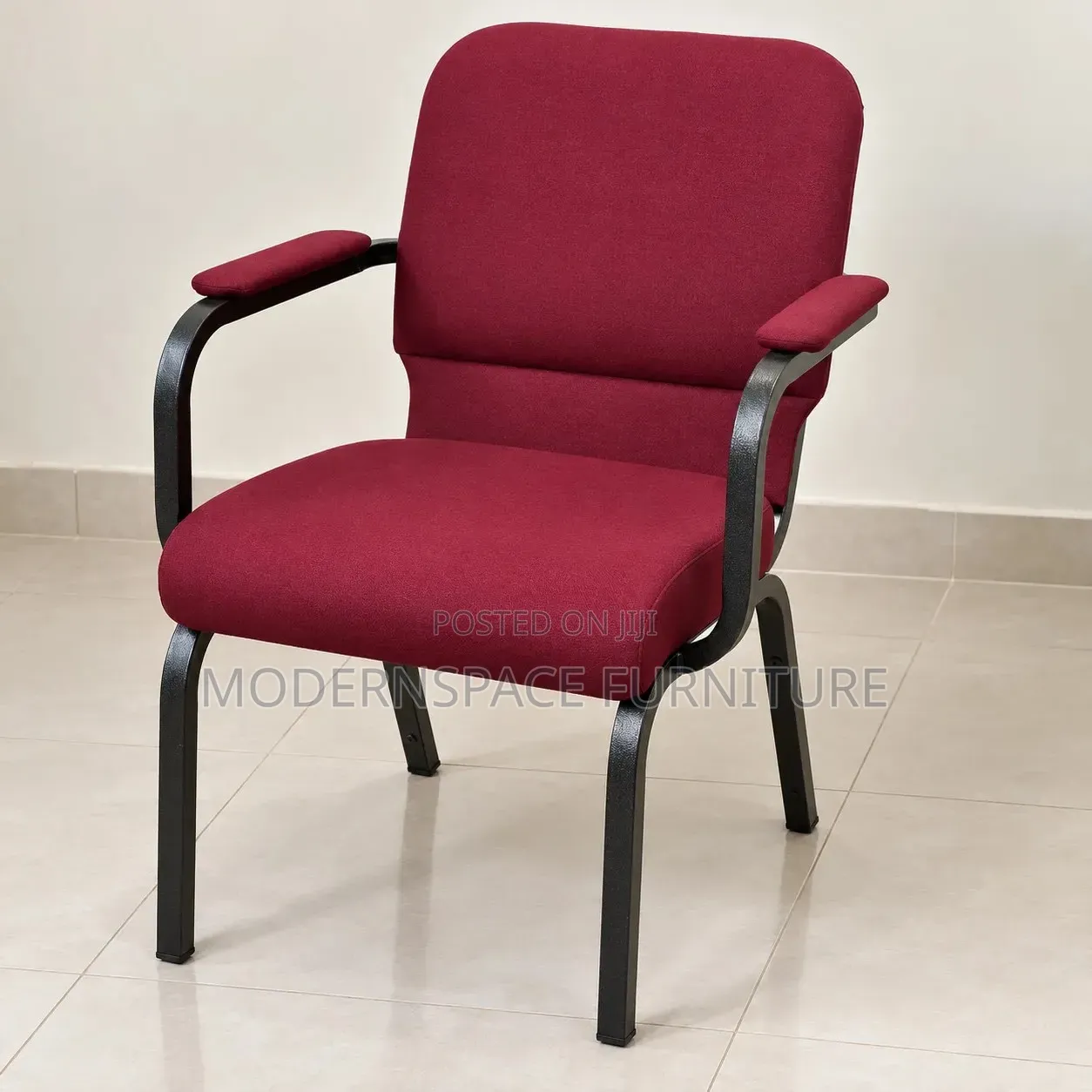 Maroon Padded Visitor Chair