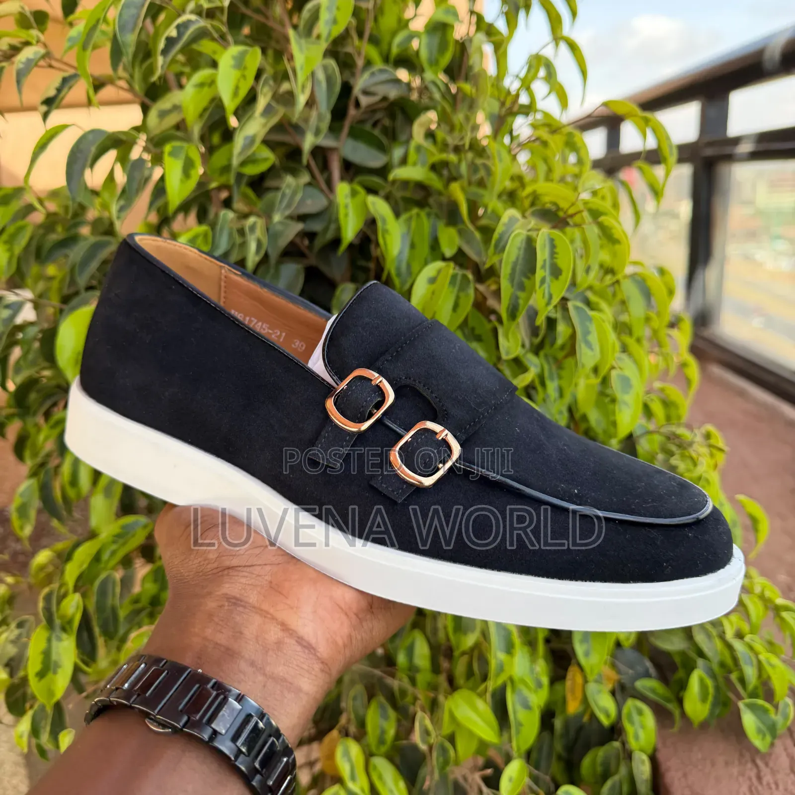 Santoni Suede Loafers