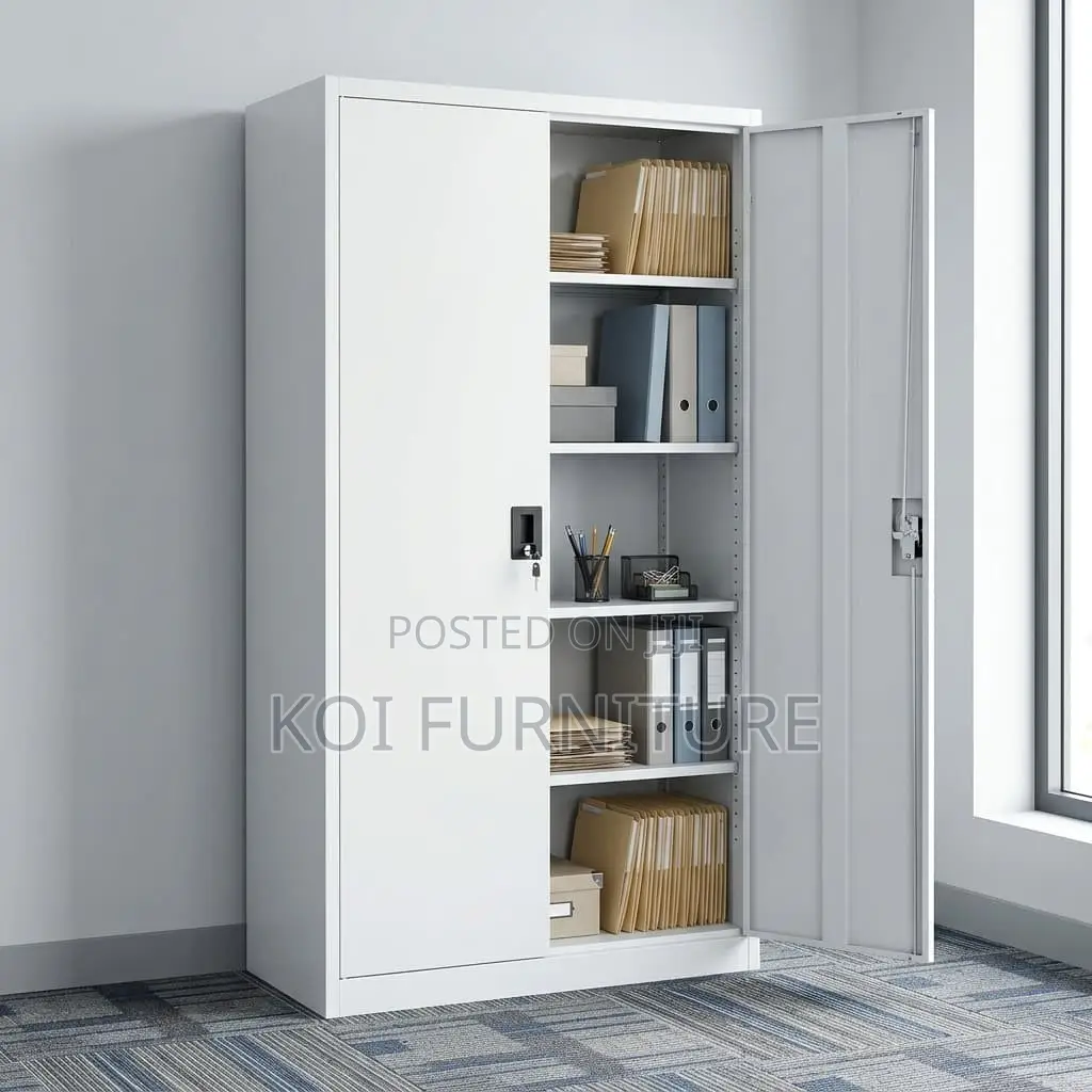 Cabinet : 2-Door Full Metallic Office Storage and Filing Cabinet