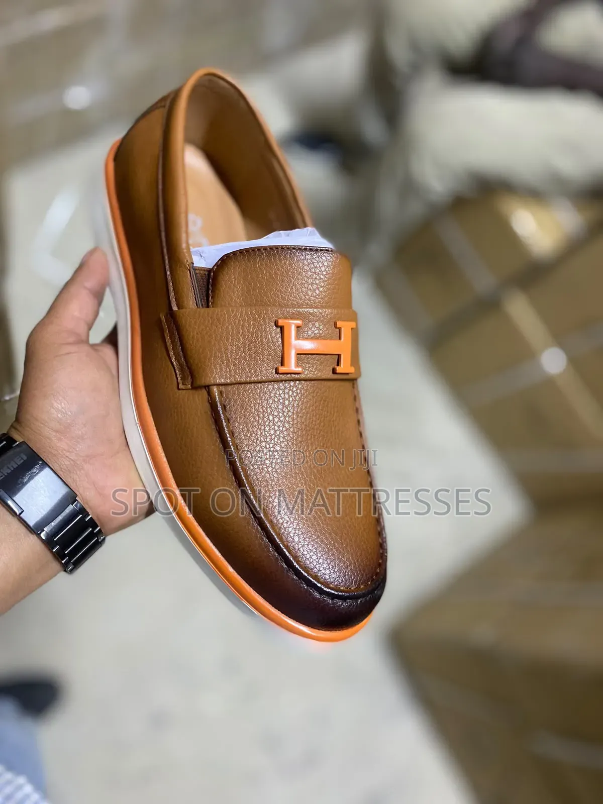 Hermes Inspired Executive Loafers. Sizes 40-45. Colours Brown & Black.