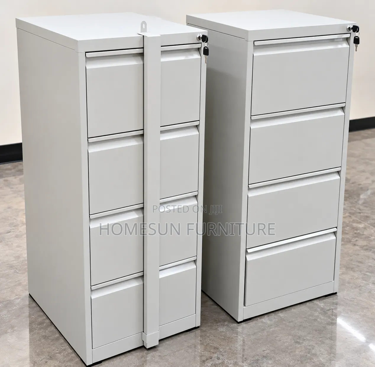 Filing Cabinet 4 Drawer Steel Office Storage Unit