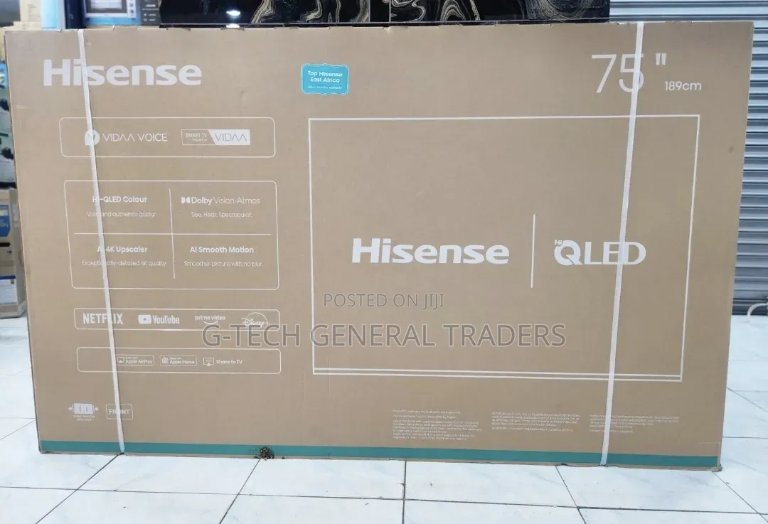 Hisense 75inch Frameless QLED Smart TV