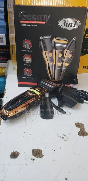 3-in-1 Rechargeable Shaver, Hair Clipper, and Nose/Ear Trimmer Set