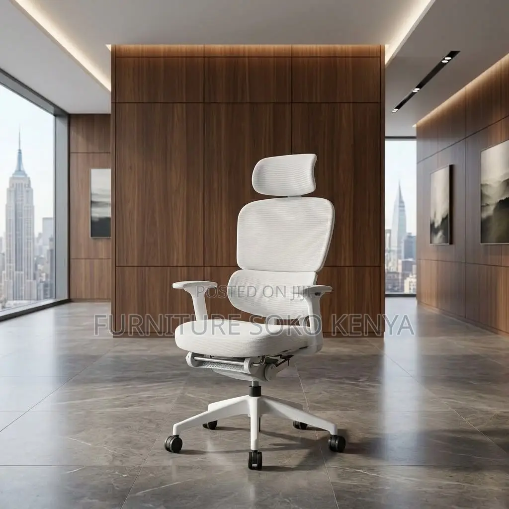 Executive Directors Chair | White Orthopedic Fabricate Seats