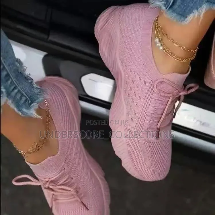 Ladies Knit Sock Sneakers