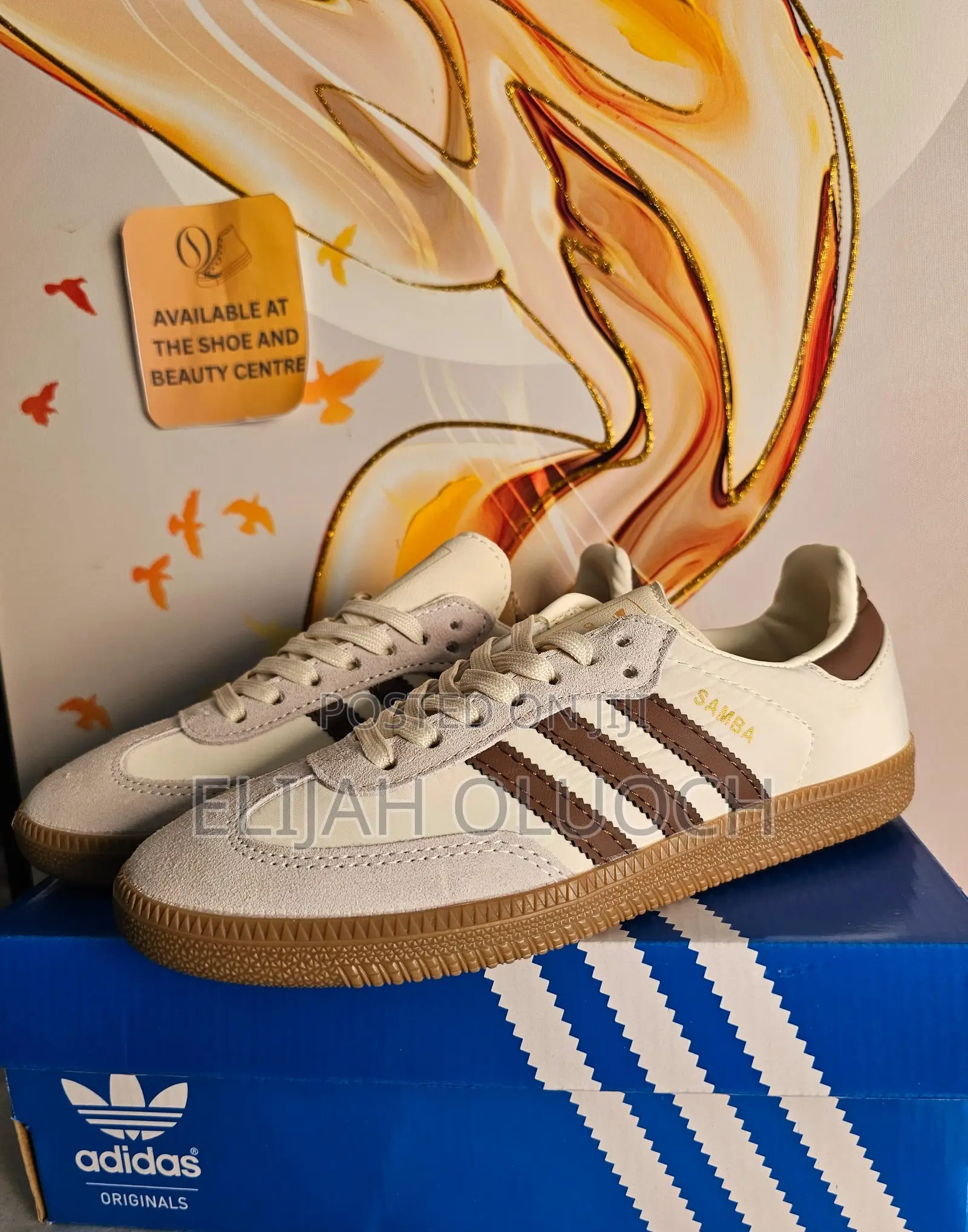 Adidas Samba OG Cream White Preloved Brown Quality