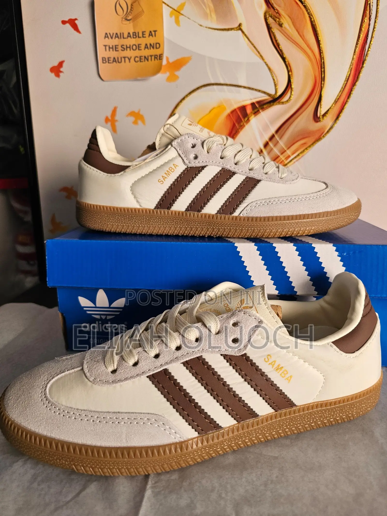 Adidas Samba OG Cream White Preloved Brown Quality