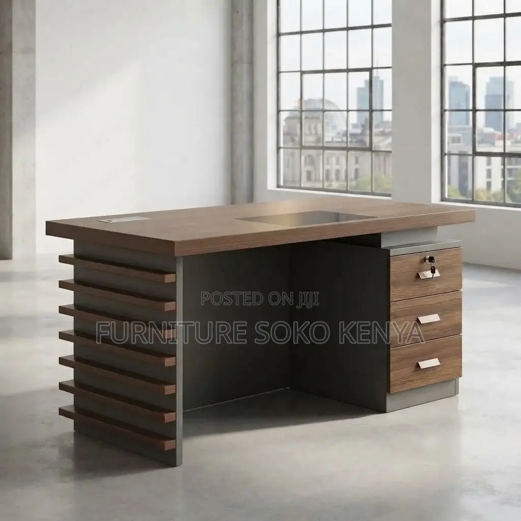 140CM High Executive Table | Drawered Home Office Desk