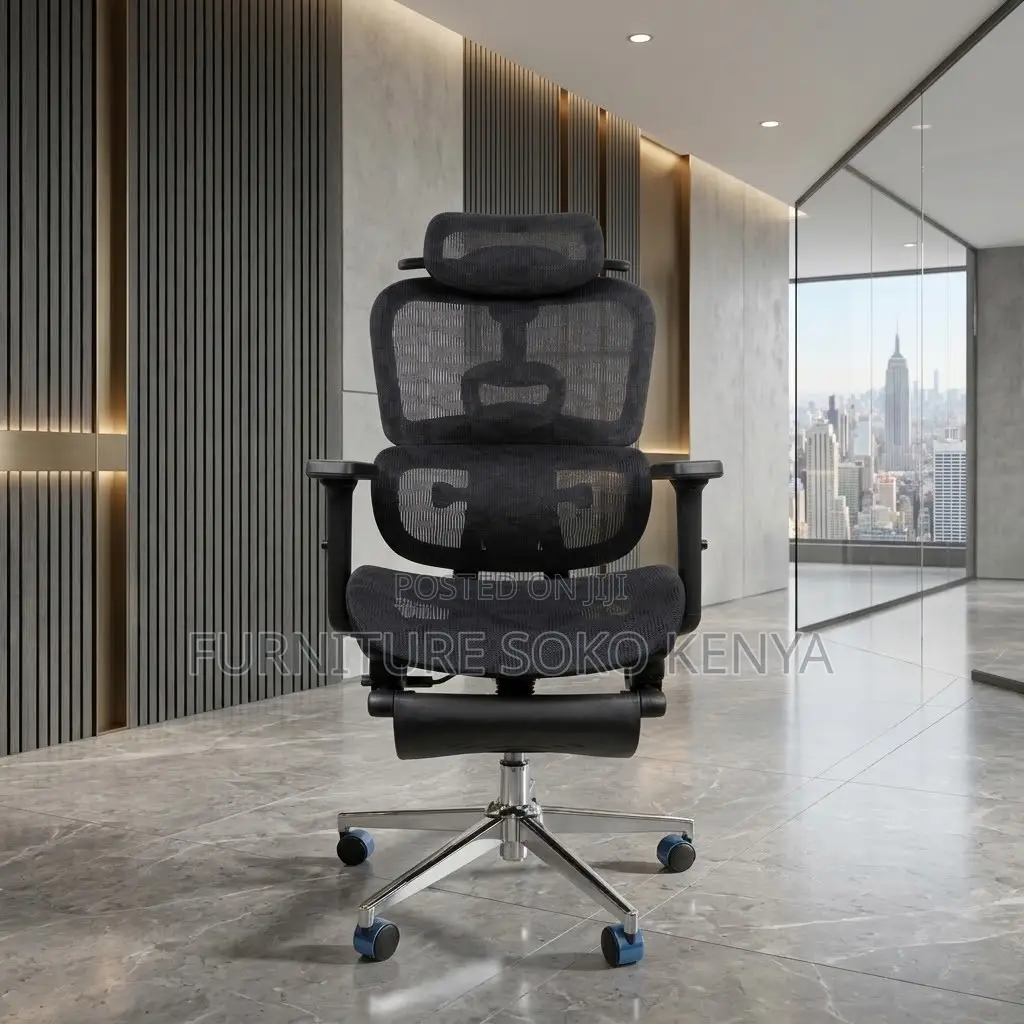 Fabric Executive Chair | Fabricated Orthopedic Footrest Seat