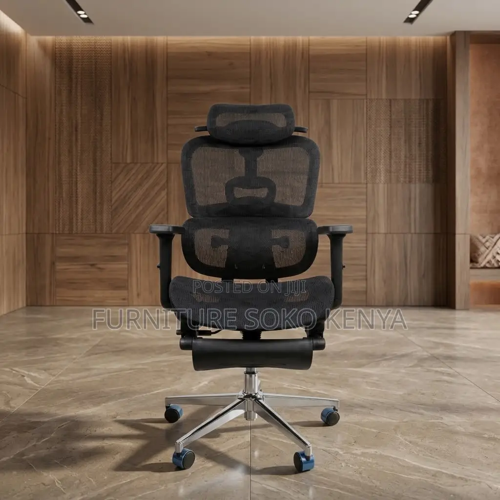 Fabric Executive Chair | Fabricated Orthopedic Footrest Seat