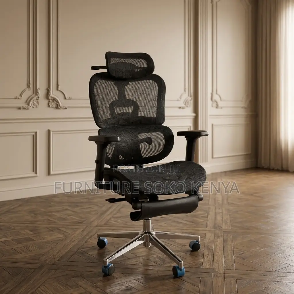 Fabric Executive Chair | Fabricated Orthopedic Footrest Seat