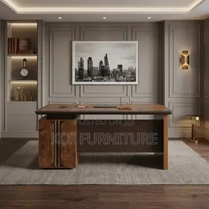 Executive Desks | 1400MM Gold Urban Table | Home Office Workstation