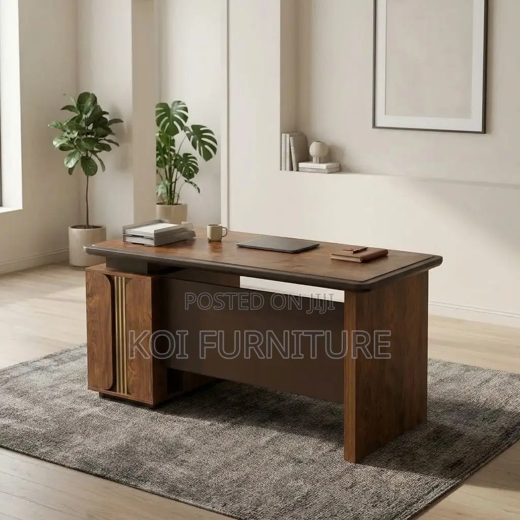 Executive Desks | 1400MM Gold Urban Table | Home Office Workstation