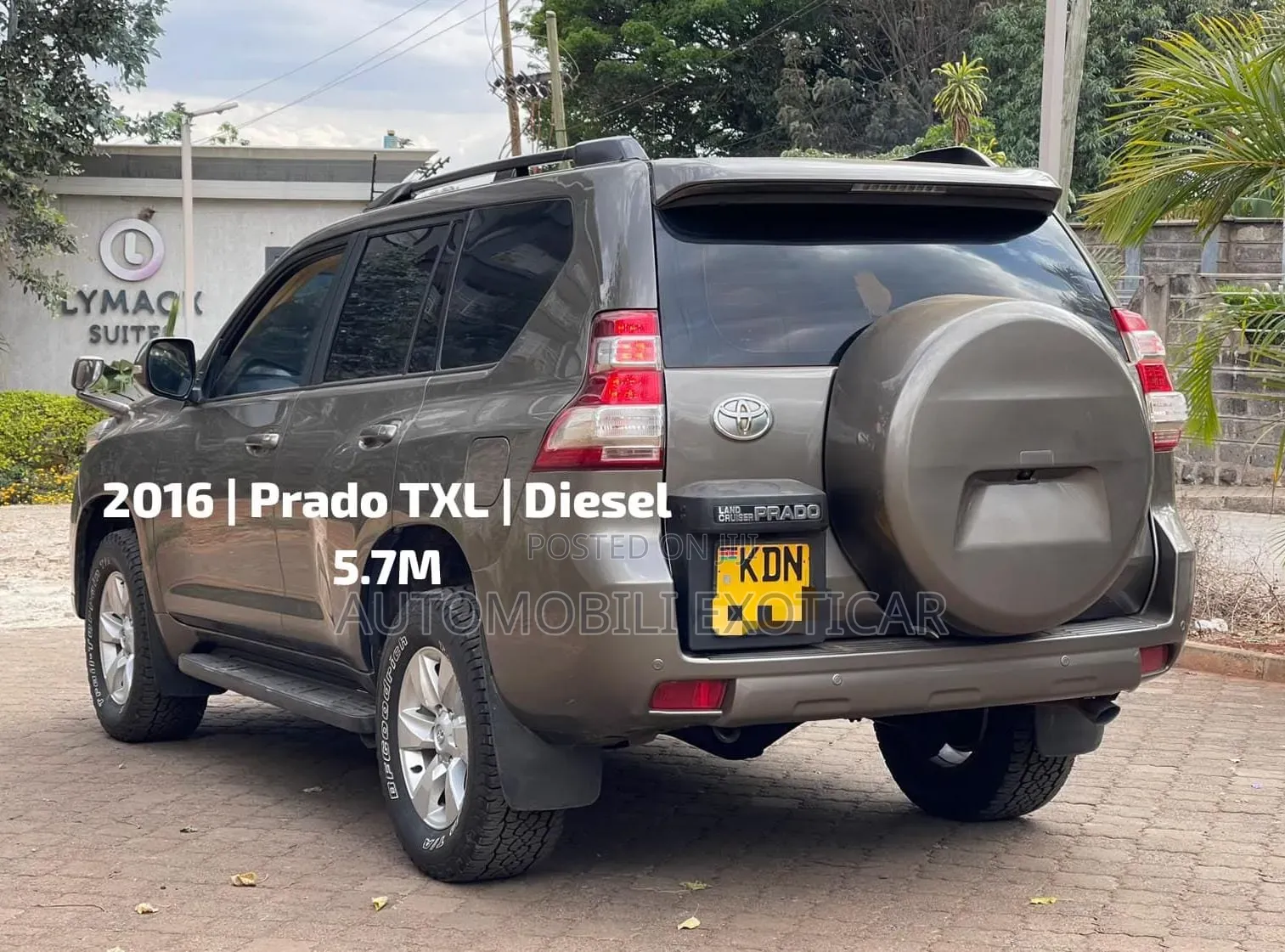 Toyota Land Cruiser Prado 3.0 D-4D (190 Hp) 7 seats 2016 Teal