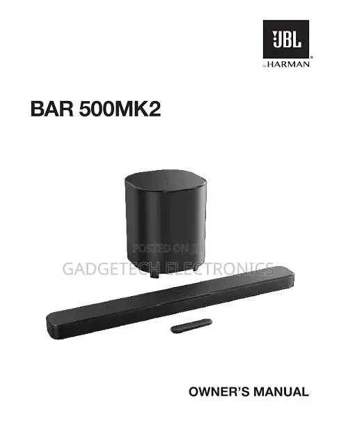 The JBL Bar500 MK