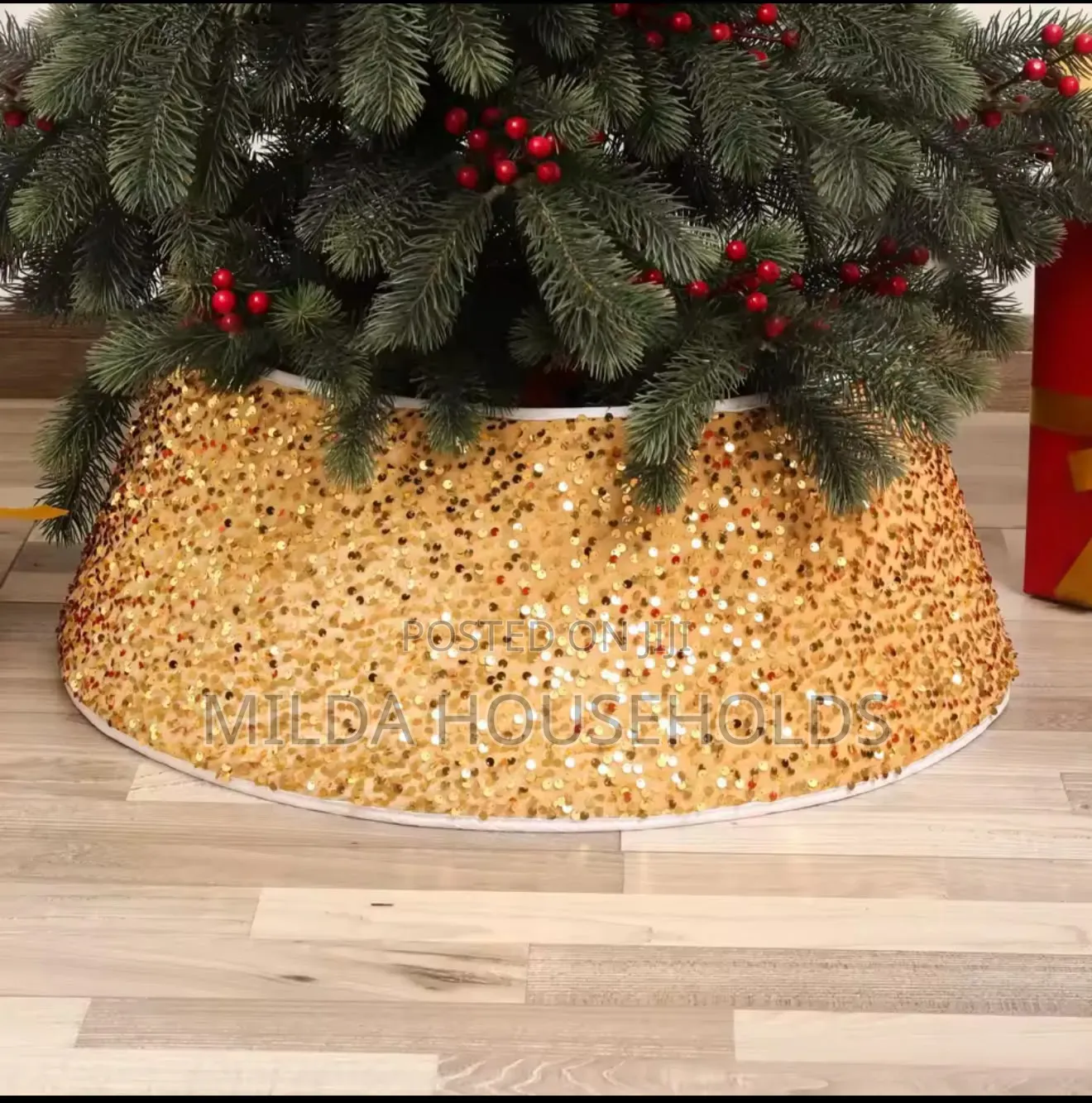 3D Christmas Tree Collar Skirt