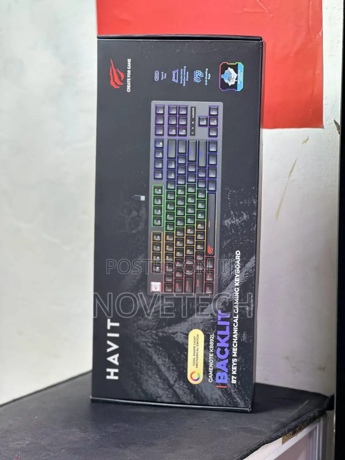 Havit Mechanical Keyboard RGB 87 Keys Wired PC Gamer Computer Desktop