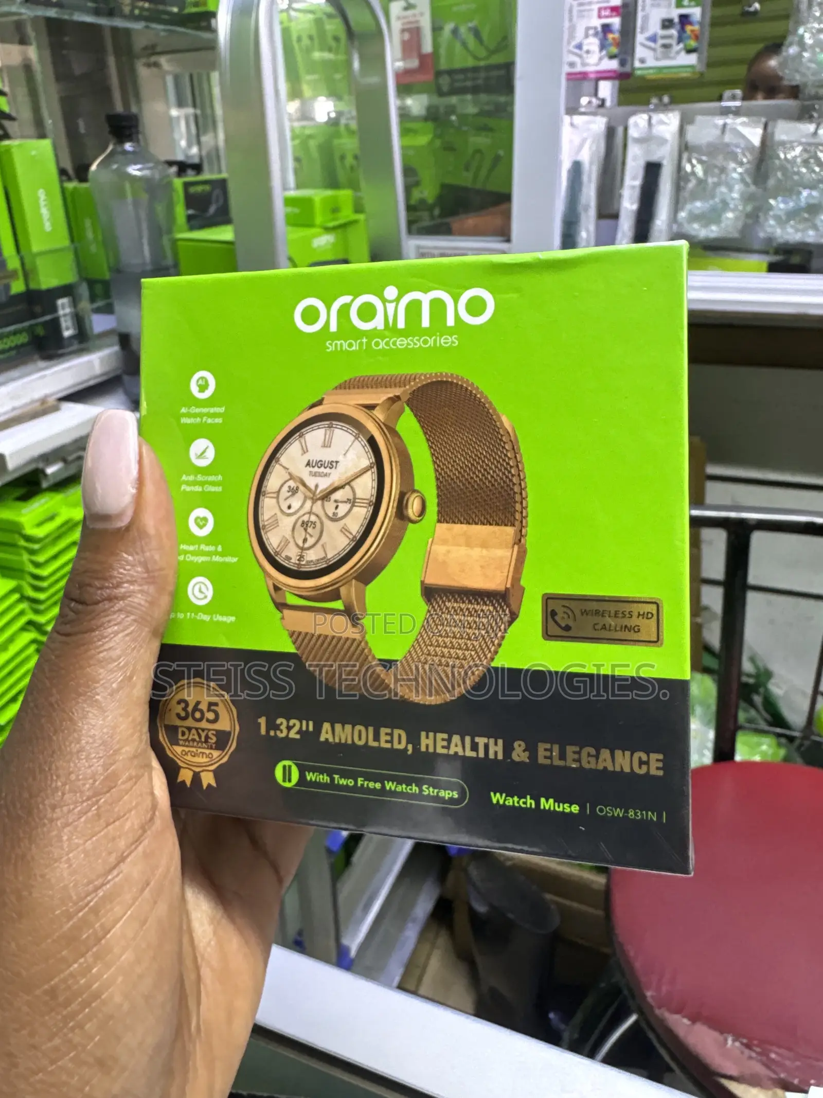 Oraimo Gold Watch Muse