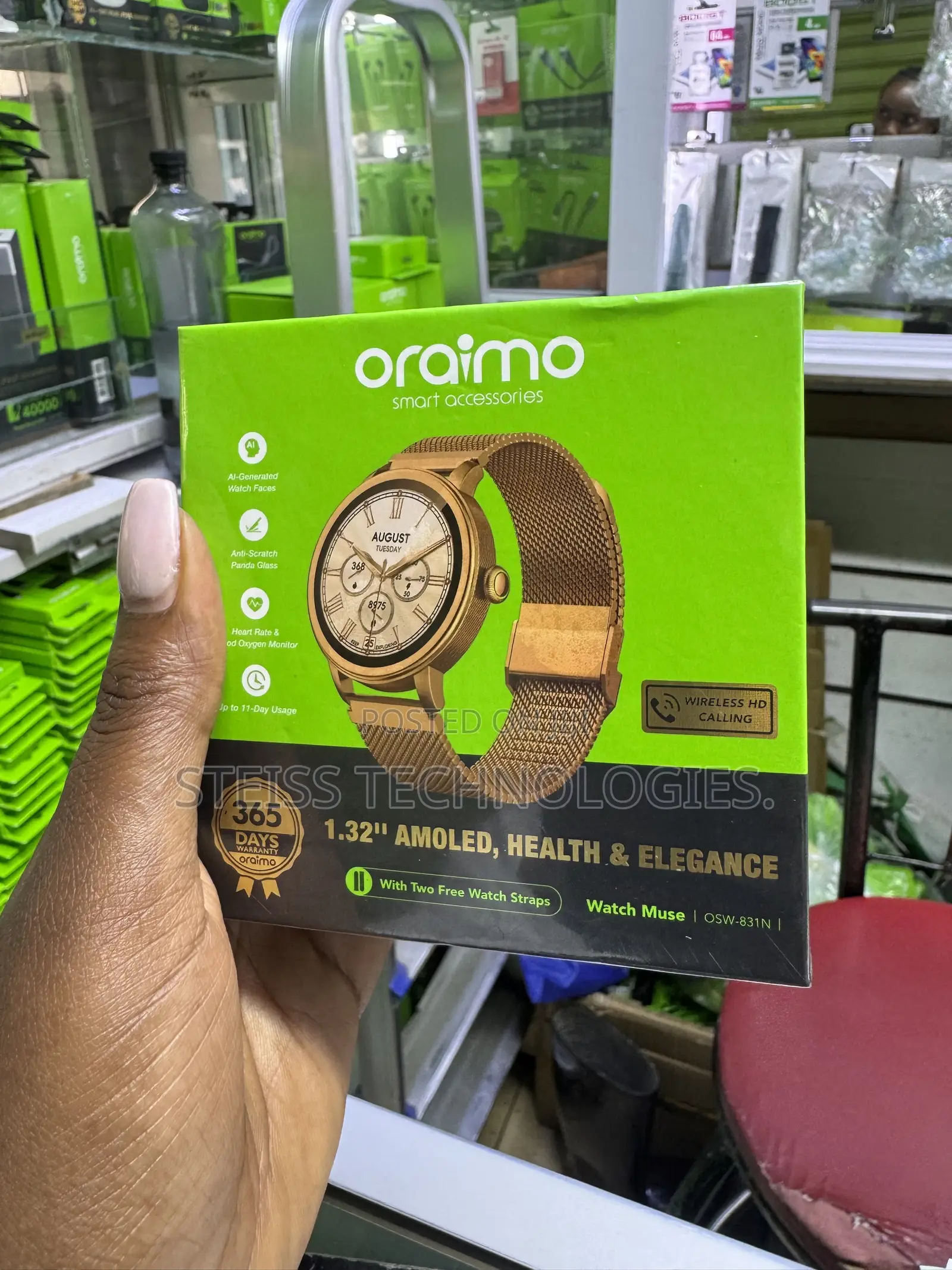 Oraimo Gold Watch Muse