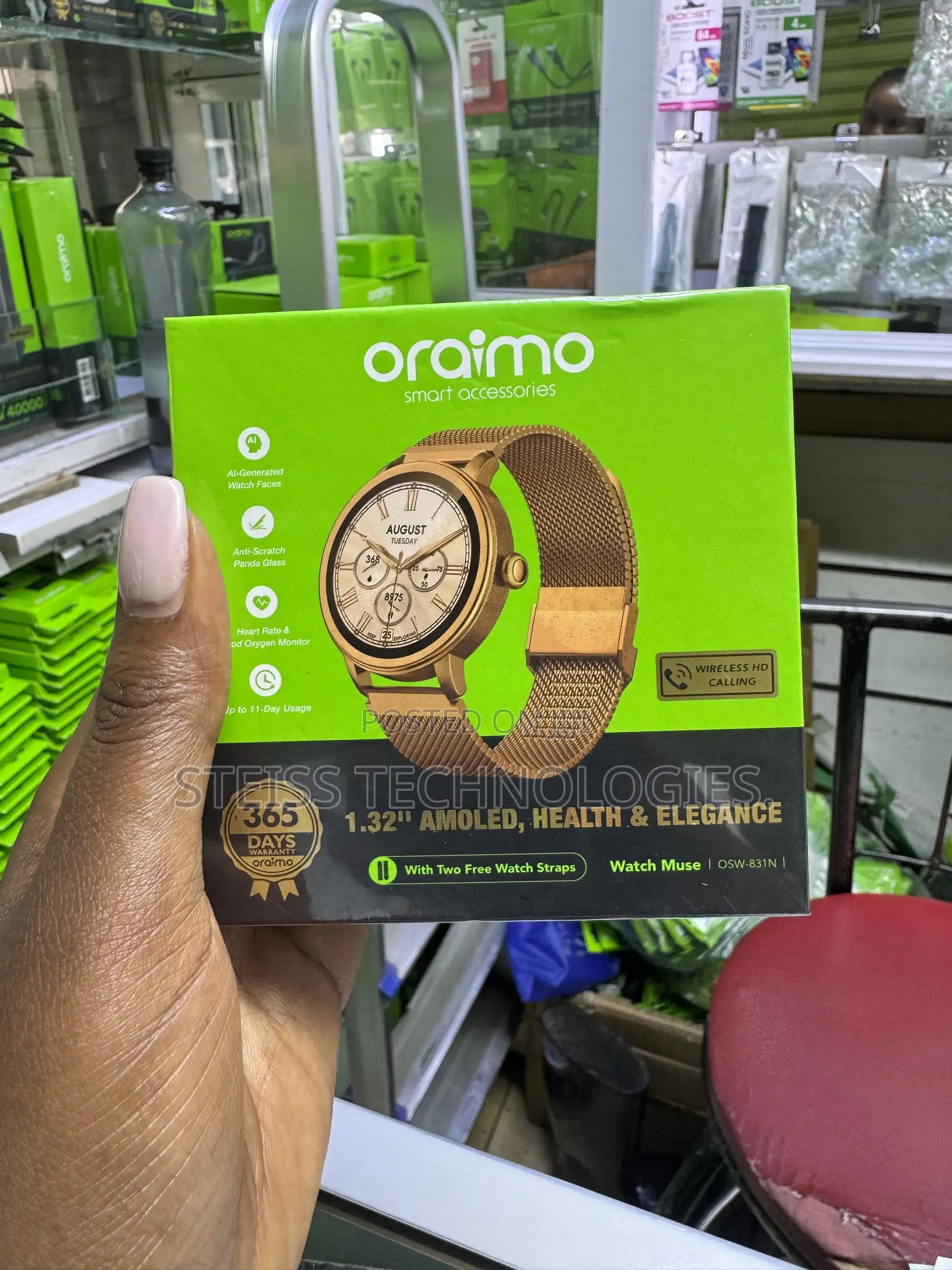 Oraimo Gold Watch Muse