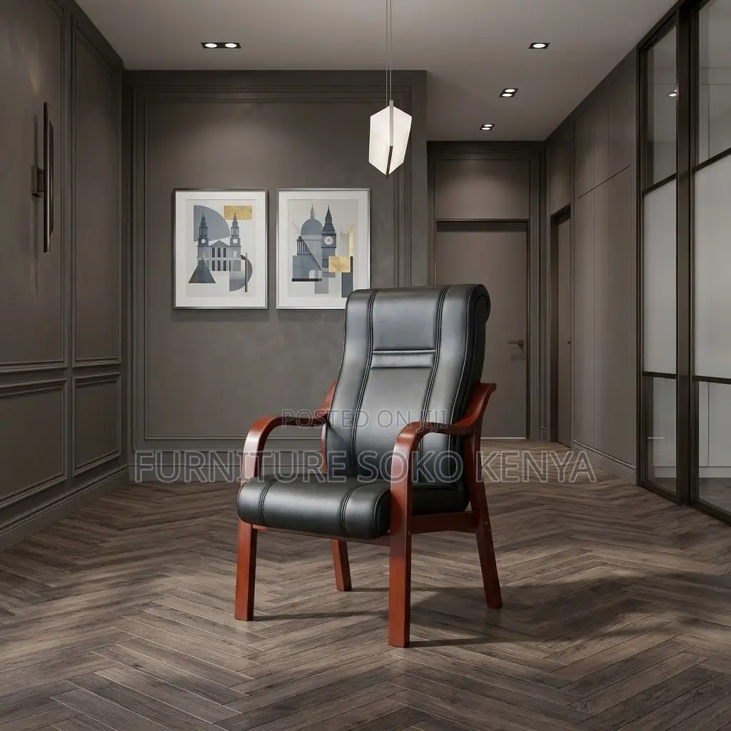 Leatherette High Seats | Mahogany Made Director Chair
