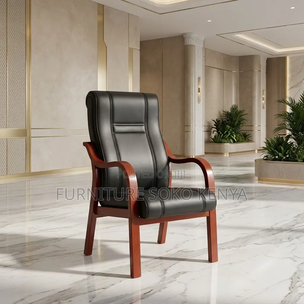 Leatherette High Seats | Mahogany Made Director Chair